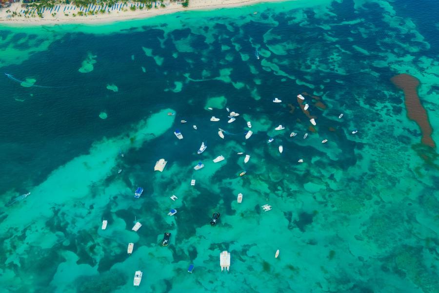Aerial View Meer, Dominikanische Republik Rundreise