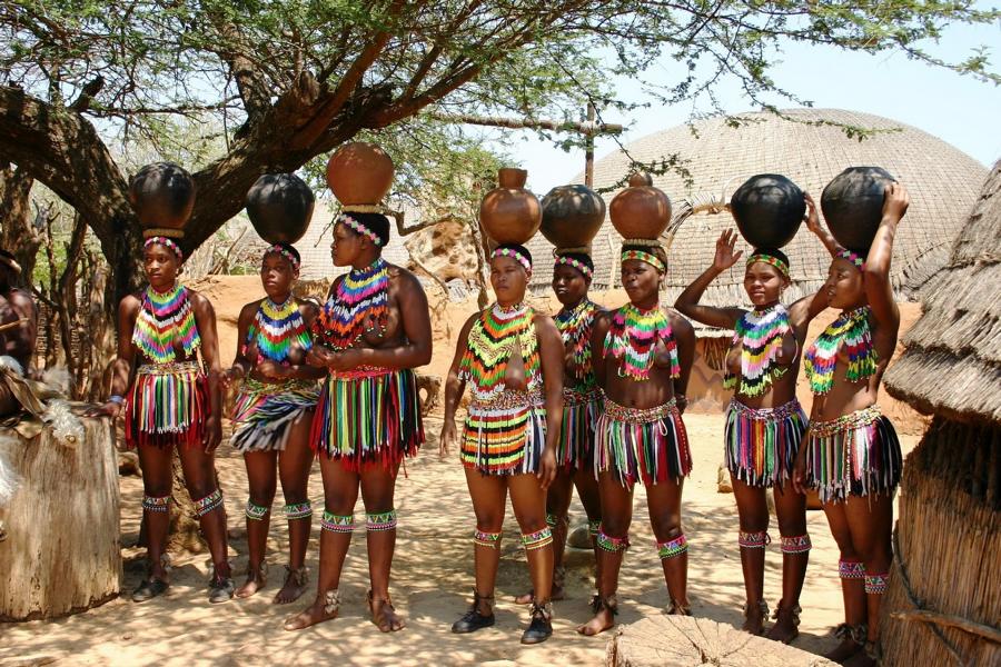 Dorfgemeinschaft in Swasiland