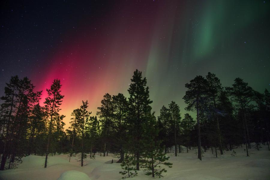 Polarlichter, Finnland Rundreise