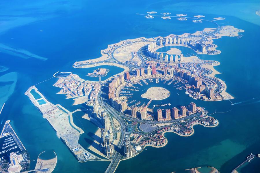Kuenstliche Inseln, Katar Rundreise