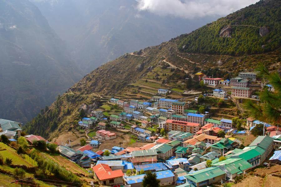 Namche Dorf, Nepal Rundreise