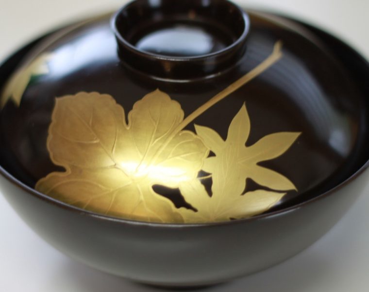 Vase aus Japan, Asiatische Lackkunst, Kunst, Handwerk