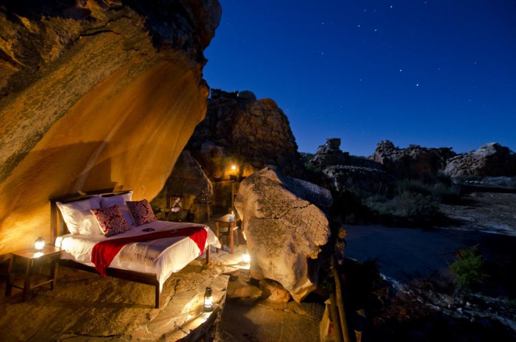 Star Suite bei Nacht, Kagga Kamma Nature Reserve, Südafrika, Stargazing Hotels