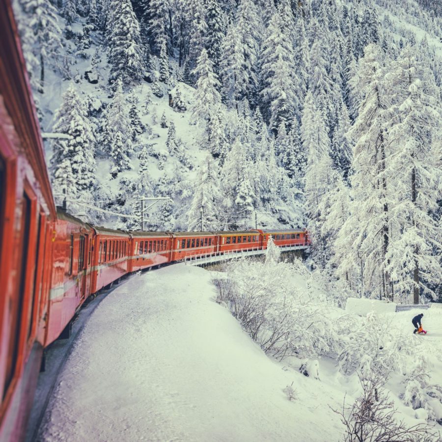 Zugreise durch die Schweiz